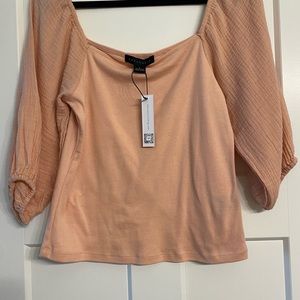 SOLD!!!! Sanctuary Peach top size L but fit more small